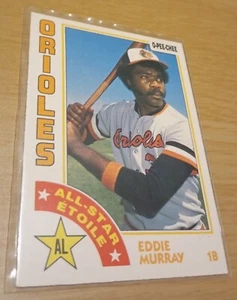 EDDIE MURRAY Baltimore Orioles HALL OF FAME 1984 O-PEE-CHEE All-Star - Picture 1 of 2