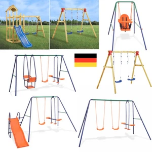 Outdoor Kinderschaukel Einzelschaukel Doppelschaukel Gartenschaukel für Kinder - Bild 1 von 93