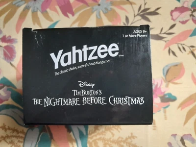 DISNEY 2009 YAHTZEE PESADILLA ANTES DE NAVIDAD EDICIÓN TIM BURTON Foto 1 de 4