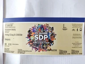 "25 Jahre SDP" Konzert Karte in Leipzig Festwiese, 02.08.2024 - Bild 1 von 1