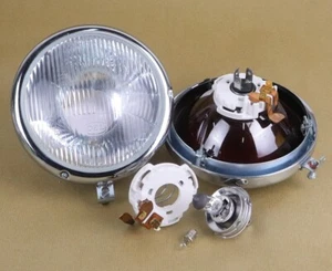 2 Scheinwerfer Ø130 Halogeen H4 + Birnen Güldner G-Serie G35 G40 G45 G50 G60 G75 - Zdjęcie 1 z 3