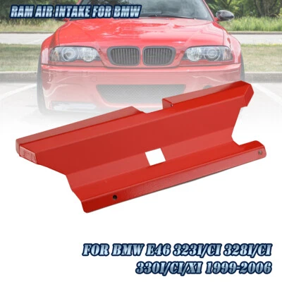 Dynamic Air Intake Scoop For BMW 323i 325i 328i 330i M52 M54 E46 M3 1999-2007 AT - Imagem 1 de 4