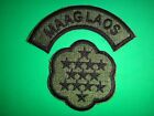 Set of US Army MAAG LAOS Arc and MISSIONS Patch From Vietnam War Era