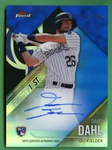 David Dahl 2017 Topps Finest Firsts béisbol novato automático/150 Colorado Rockies - Imagen 1 de 6