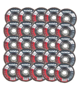 Metabo 629494000 4 1/2" 7/8 T27 60 Grit Flapper Abrasive Flap Disc (25 Pack) - Picture 1 of 4
