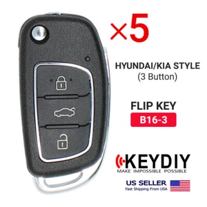 5x KEYDIY Universal Car Flip Remote Key For Hyundai KIA Style B-Series 3B B16 - Bild 1 von 6