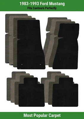 Alfombrillas Lloyd Ultimat fila delantera y trasera para Ford Mustang 1983-1993  Foto 1 de 4