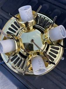 hampton bay ceiling fan motor replacement W/light Kit. 2006 , Polished Brass - Picture 1 of 10