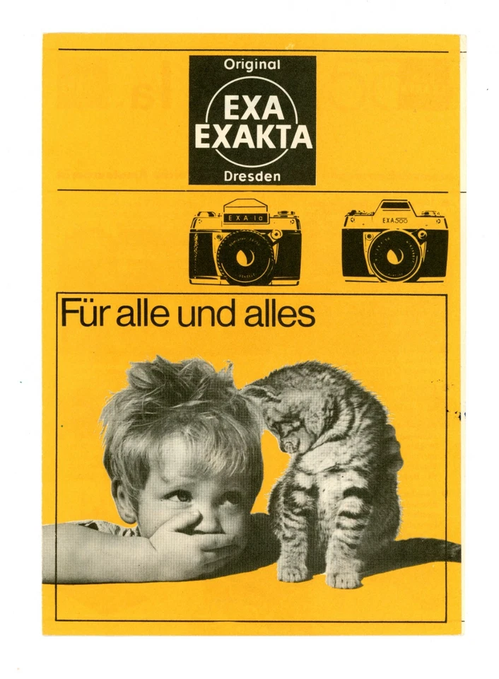 EXA EXAKTA Prospekt EXA 1a / EXA 500 Kamera Zubehör Broschüre von 1969 (Y2733 - Bild 1 von 1