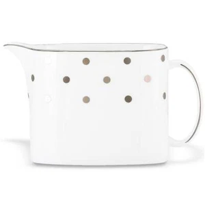 kate Spade New York Larabee Road Dotted Platinum Creamer - Picture 1 of 1