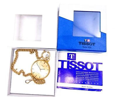 Chs Tissot & Fils 17 Jewels Plaque OR G 20 Gold Filled Mechanical Pocket Watch - image 1 of 4