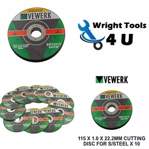 50 Vewerk Metall Schneid-/Schneidscheibe ultradünn 115 mm (4-1/2") x 1 mm 8010 - Bild 1 von 4