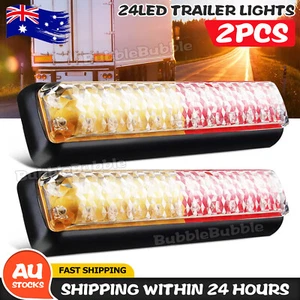 2X Trailer lights LED tail lights Truck Ute Caravan Stop Indicator 12V 24V Lamp - Picture 1 of 9
