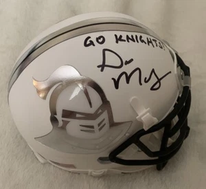 GUS MALZAHN HAND SIGNED UCF CENTRAL FLORIDA KNIGHTS MINI HELMET W/ BECKETT COA - Picture 1 of 2
