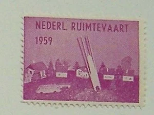 Vignetta Nederlandse Ruimtevaart, posta missilistica 1959 viola - Foto 1 di 1