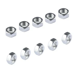 10PCS Irony Hexagon Full Lock Nuts Interior 1/4"-20 Thread for Thread Bolt - Picture 1 of 6