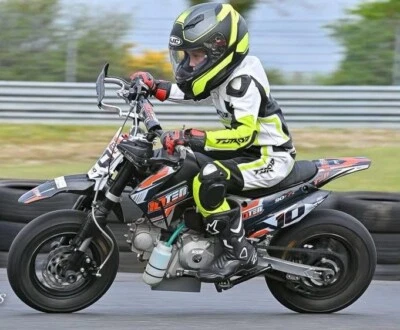 Turbo Kids Motorbike Racing Leather Suits Adults Motorcycle Biker Leather Suits - Image 1 of 4