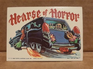 1980 Topps Weird Wheels Sticker #23 "Hearse of Horror" - Bild 1 von 2