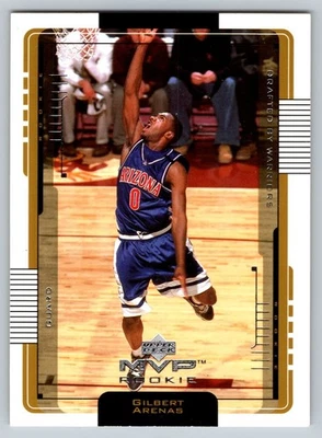 2001-02 Upper Deck MVP #211 Gilbert Arenas RC Golden State Warriors - Image 1 of 2