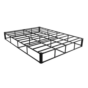 Box Spring Queen Size Bed Frame with Fabric Cloth 79.1L x 59.6W x 9.1H in - Picture 1 of 12