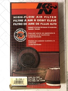 K&N 33-2145-1 Replacement Reusable High-Flow Air Filter BARELY USED CLEAN - Foto 1 di 7