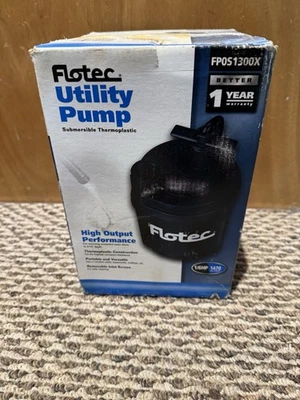Bomba utilitaria de extracción de agua Flotec Tempest 1/6 HP modelo #FPOS1300X Foto 1 de 3