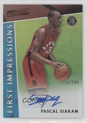 2016 Aficionado First Impressions 175/249 Pascal Siakam #19 Rookie Auto RC - Image 1 of 3