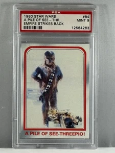 1980 Topps The Empire Strikes Back Card #84 A Pile Of See-Threepio PSA 9 MINT - Picture 1 of 2
