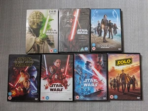 Star Wars Complete Collection Episodes 1-9 , Rogue One & Solo DVD Bundle Set - Picture 1 of 1