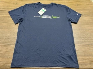Camiseta Seattle Seahawks "United as Seahawks" Nike Dri-Fit Azul Marino - XL - NUEVA CON ETIQUETAS - Imagen 1 de 3