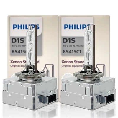 Philips OEM D1S HID Xenon Headlight Bulbs 85415C1 4200K COA Euro Version 2-Pack - Image 1 of 4