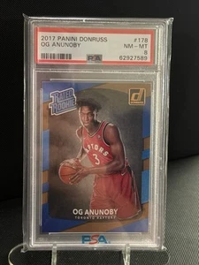 Panini Donruss #178 OG Anunnoby Toronto Raptors 2017-18 radiocontrol novato PSA 8 casi nuevo como nuevo - Imagen 1 de 2