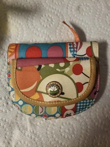 LILY BLOOM LADY BUG FRUIT WALLET COIN PURSE ID CUTE BILLFOLD ZIP SNAP  - Picture 1 of 12