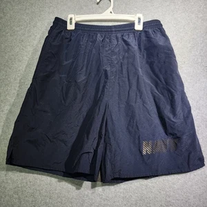 Pantalones Cortos de Entrenamiento Físico Para Hombre Medianos Azul Malla Forrado Cordón - Imagen 1 de 6