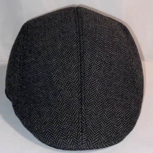 Gorra plana de espiga de 22’’ para hombre sombrero de noticiero poliéster negro gris - Imagen 1 de 6