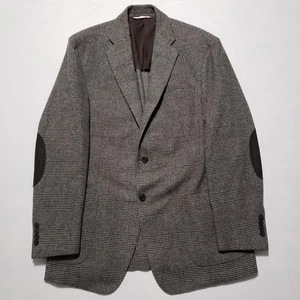 Samuelsohn Saks Fifth Avenue Wool Cashmere Single Breast Suit Jacket 42R Hounds - Picture 1 of 14