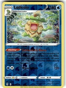Pokemon Evolving Skies Ludicolo 034/203 Reverse Holo - Picture 1 of 4