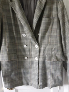 Ladies Checked Blazer Size 20 - Picture 1 of 4