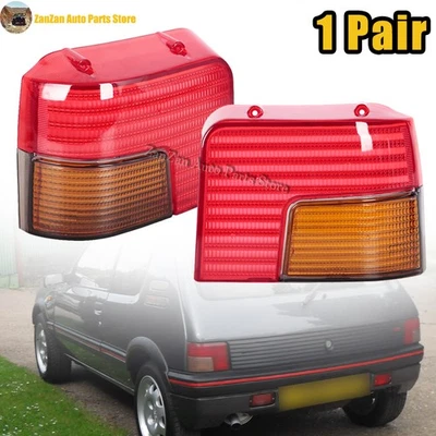 Left Right Tail Light Rear Brake Stop Lamp Cover For Peugeot 205 1983-1994 - Image 1 of 4