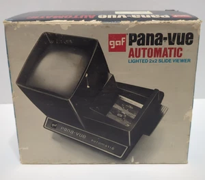 Gaf Pana-Vue Automatic Lighted 2x2 Slide Viewer VINTAGE Untested in Original Box - Picture 1 of 18