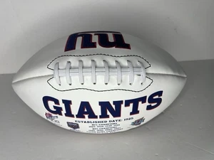 New York Giants Rawlings Jarden Sports NFL Team  White Panel Football - Used - Picture 1 of 5