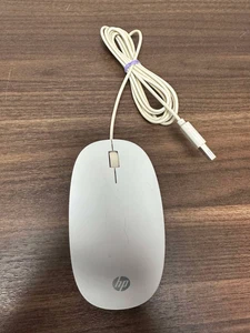 HP HSA-D004K OEM USB Wired White Mouse Very Good - Picture 1 of 3