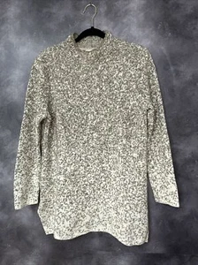 J Jill Pure Jill Damen grau ombre Stehkragen Baumwollmischung Tunika Pullover Medium - Bild 1 von 10