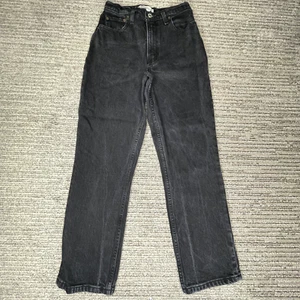 Abercrombie Size 25/0 Girls Youth Jeans 90s Ultra High Rise Denim Black - Picture 1 of 9