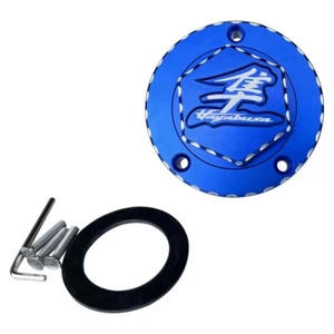 Engraved Fuel Tank Gas Cover Cap For HAYABUSA GSXR 1300 2008-2020 GSXR1300 BLUE - Picture 1 of 2