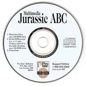 Jurassic ABC (PC-CD, 1995) for DOS/Windows - NEW CD in SLEEVE - Picture 1 of 3