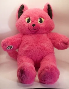 Peluche BAB NUEVO CON ETIQUETAS Rosa Brillo Gato Brilla en la Oscuridad Construye un Oso 2024 Halloween 17” - Imagen 1 de 10