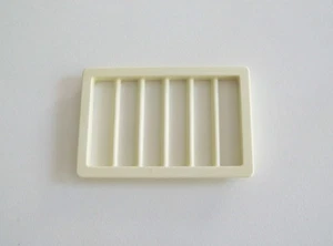 PLAYMOBIL (U42c09) CIRQUE - Grille Blanche pour Fenêtre Roulottes 3514 Jaunie - Imagen 1 de 1