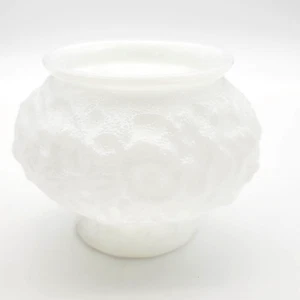 E.O. Brody Company Vintage Milk Glass G105 Bowl Flowerpot Planter Floral Plant - Picture 1 of 12