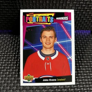 2020-21 Upper Deck Series 1 Portraits #P44 JAKE EVANS - Picture 1 of 2